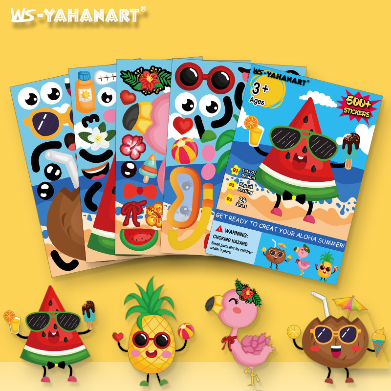 Pegatinas DIY Infantiles de Dibujos Animados de Papel Artesanal, Decorativo, para Día de los Niños image 15