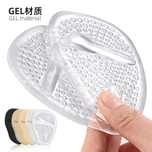 Anti-slip GEL forefoot pad high heels thickened shock-absorbing half-size pad sweat-absorbent breathable massage non-slip half-size pad