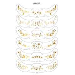 圣诞节脸贴临时雀斑纹身贴防水欧美跨境妆容贴万圣节亚马逊tattoo