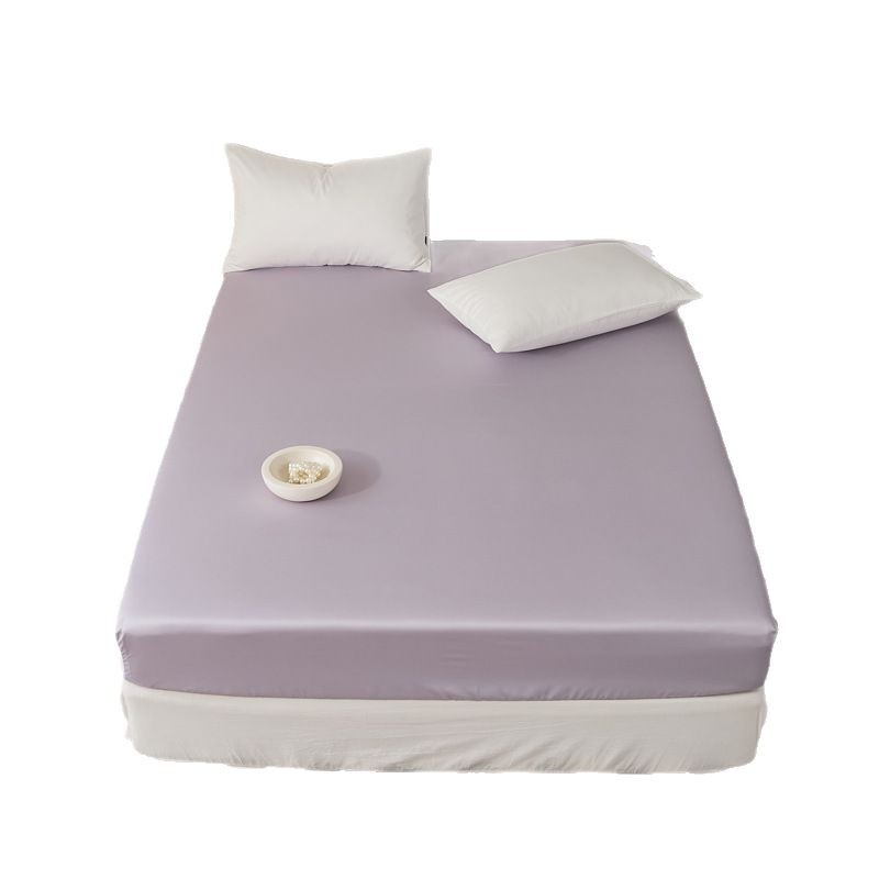 Cama simple de algodón largo de color sólido, cama de algodón