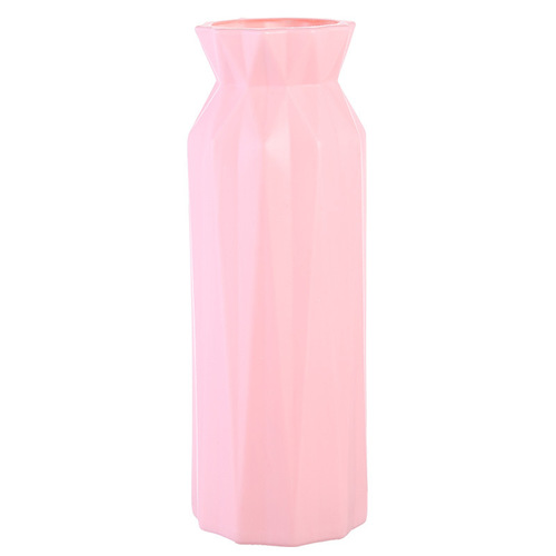 Wholesale plastic vases, home dried flowers, flower utensils, table, living room decorations, round mouth flower vases
