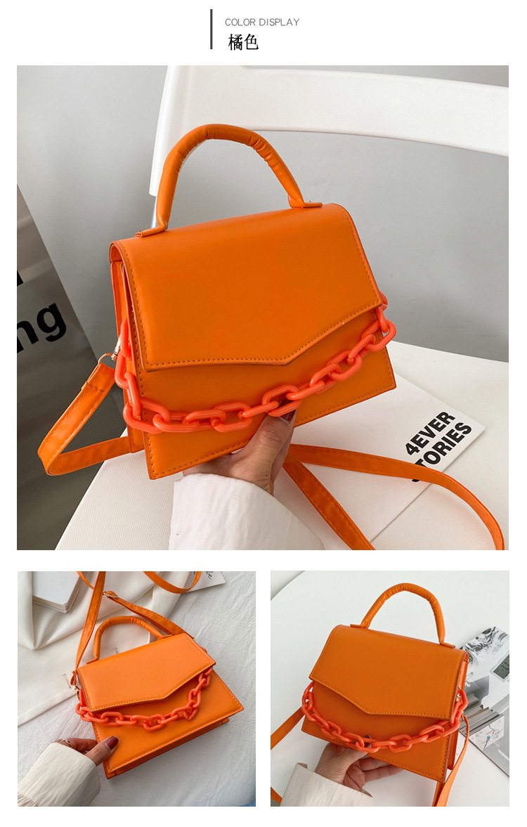 Small Pu Leather Streetwear Square Bag display picture 10