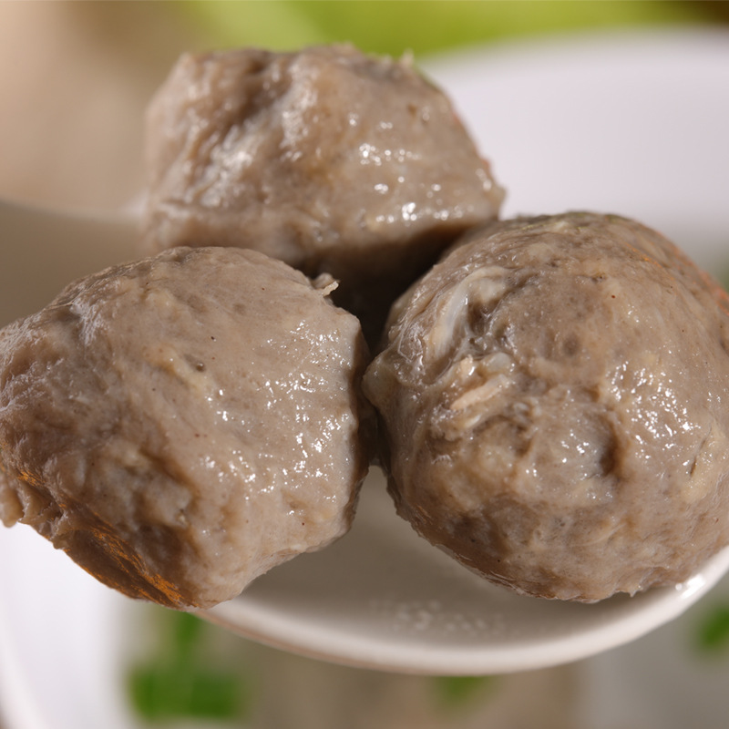 客家手打牛肉丸500g福建特产小吃火锅食材潮汕风味实心牛筋丸子工