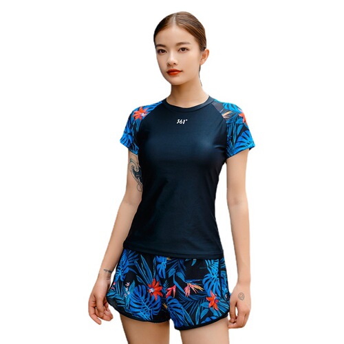 361 split swimsuit for women, conservative women's swimsuit, belly-covering, slimming swimming equipment, student boxer angle new swimsuit