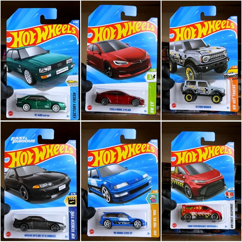 2025A горячая маленькая спортивная машина Q-версия Nissan Skyline GTR Honda Civic EF алюминиевая модель 25A