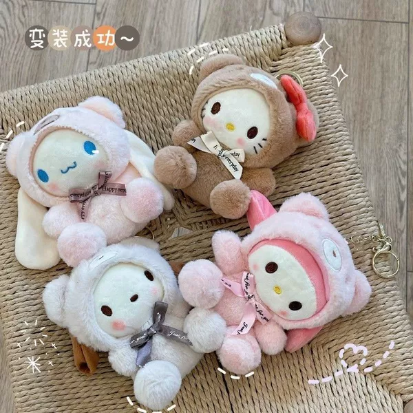 Sanrio Keychain Pendant Cute Doll Gift Backpack Accessory Internet Celebrity Plush Toy Doll Wholesale