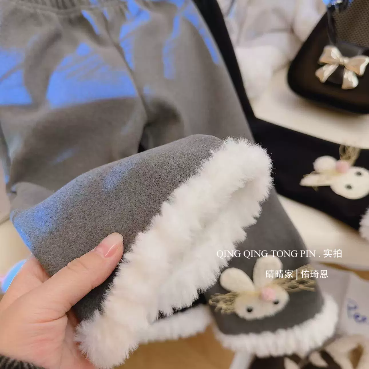 女童打底裤秋冬新款加绒/洋气女宝宝百搭一体绒裤子潮