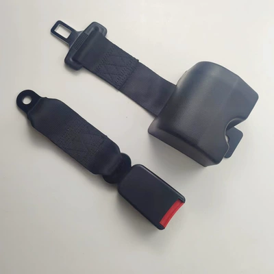 Car seat belt – Retractable Two-Point Safety Belt with - double-row-gear-retractor-25cm-half-pack-base