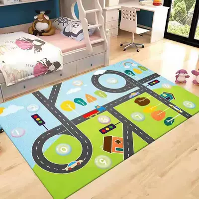 Avtomobil döşəmə paspasları – Classroom Carpet Bedroom Carpet - traffic-lights-car-channels-60-90cm-doormat