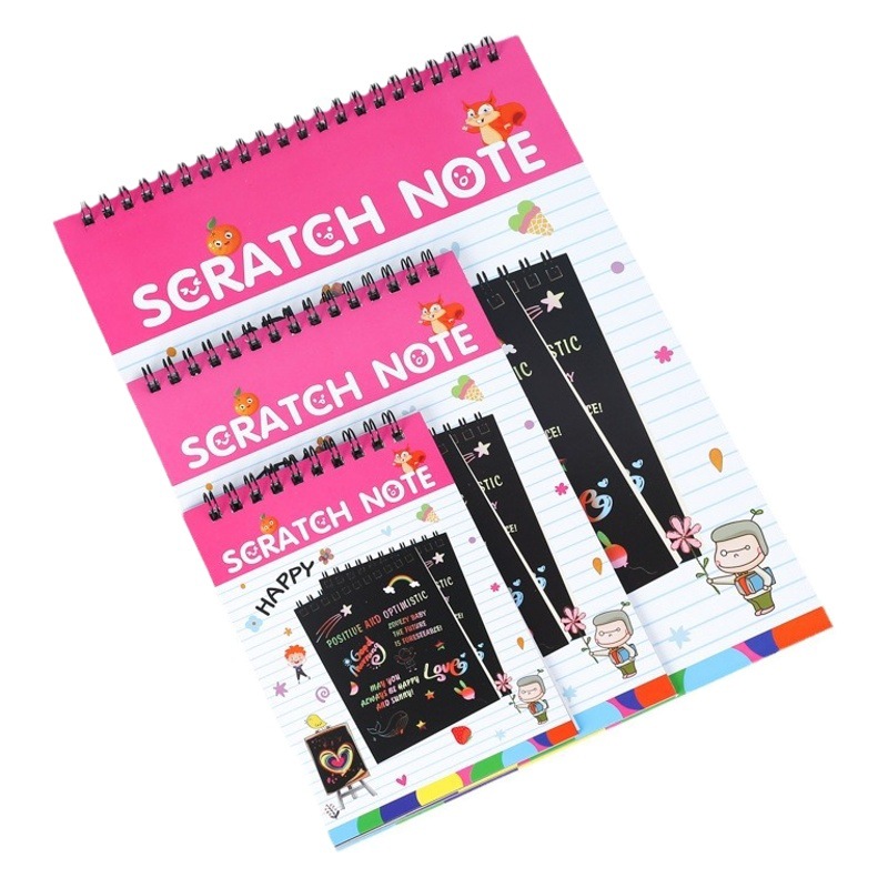 Creative DIY scratch painting children's scratch book colorful creative graffiti scratch painting book kindergarten fun painting paper wholesale