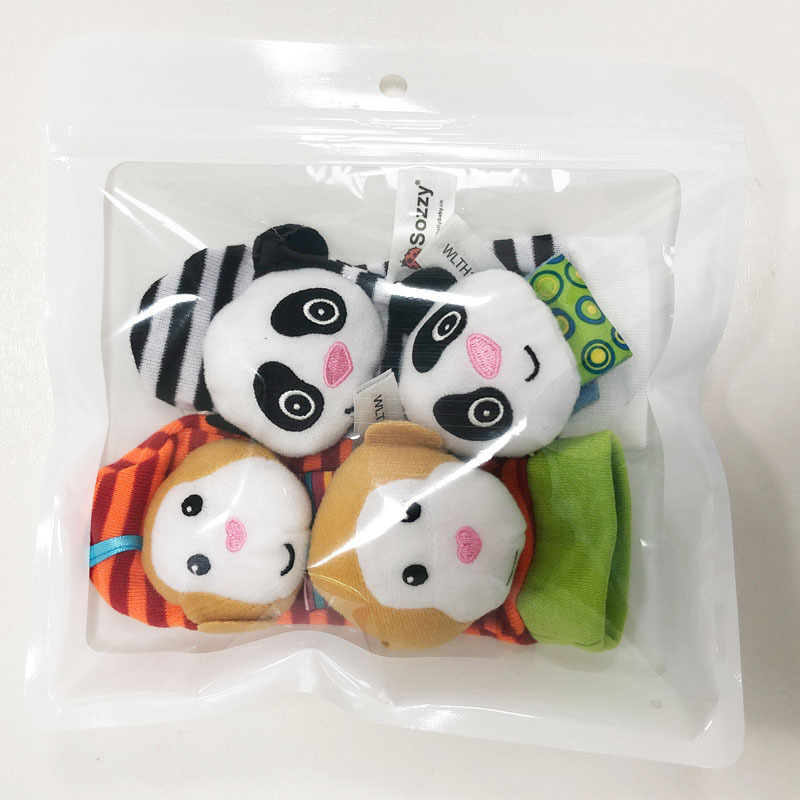 Juego de pulseras y sonajeros Sozzy originales para recién nacidos de 0 a 6 meses, set en caja, pulsera, juguetes de educación temprana