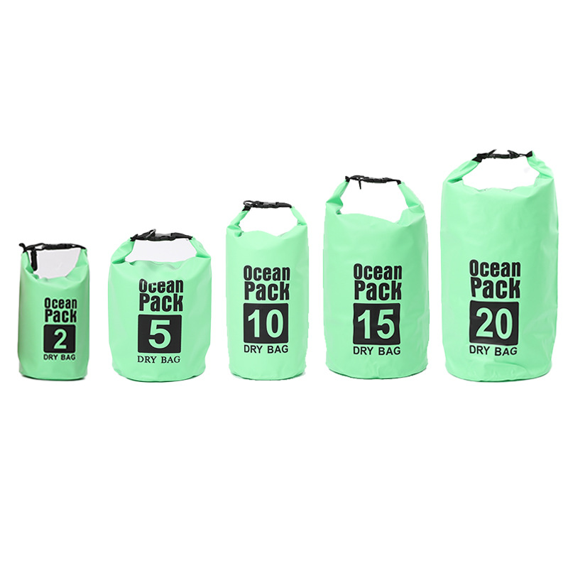Fábrica personalizada camping al aire libre mochila impermeable teléfono móvil bolsa impermeable mochila de snorkel bolsa de cubo de buceo en la playa a la deriva