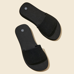 Cross-border large size one-piece children's high heels summer new outdoor puffed butterfly knot sandals for outdoor wear and slip-on