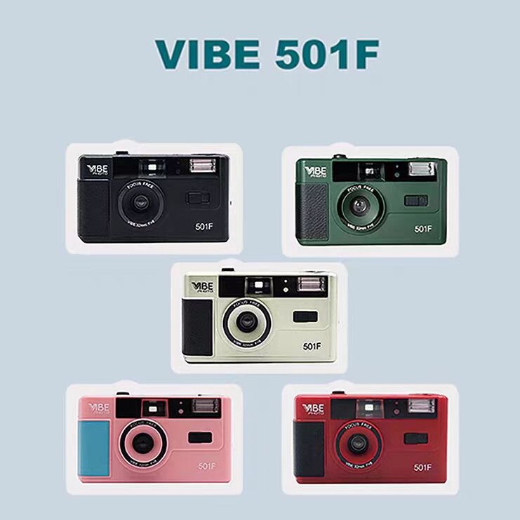 Brand New German VIBE 501F Camera Non Disposable Retro Film Camera 135 Film Fool with Flash Brand New German VIBE 501F Camera Non Disposable Retro Film Camera 135 Film Fool with Flash