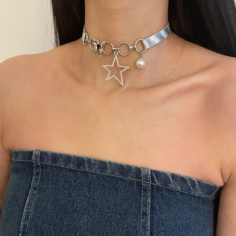 Alloy Material Star Pattern All Seasons Season Vacation Classic Style Star Alloy Choker Wholesale