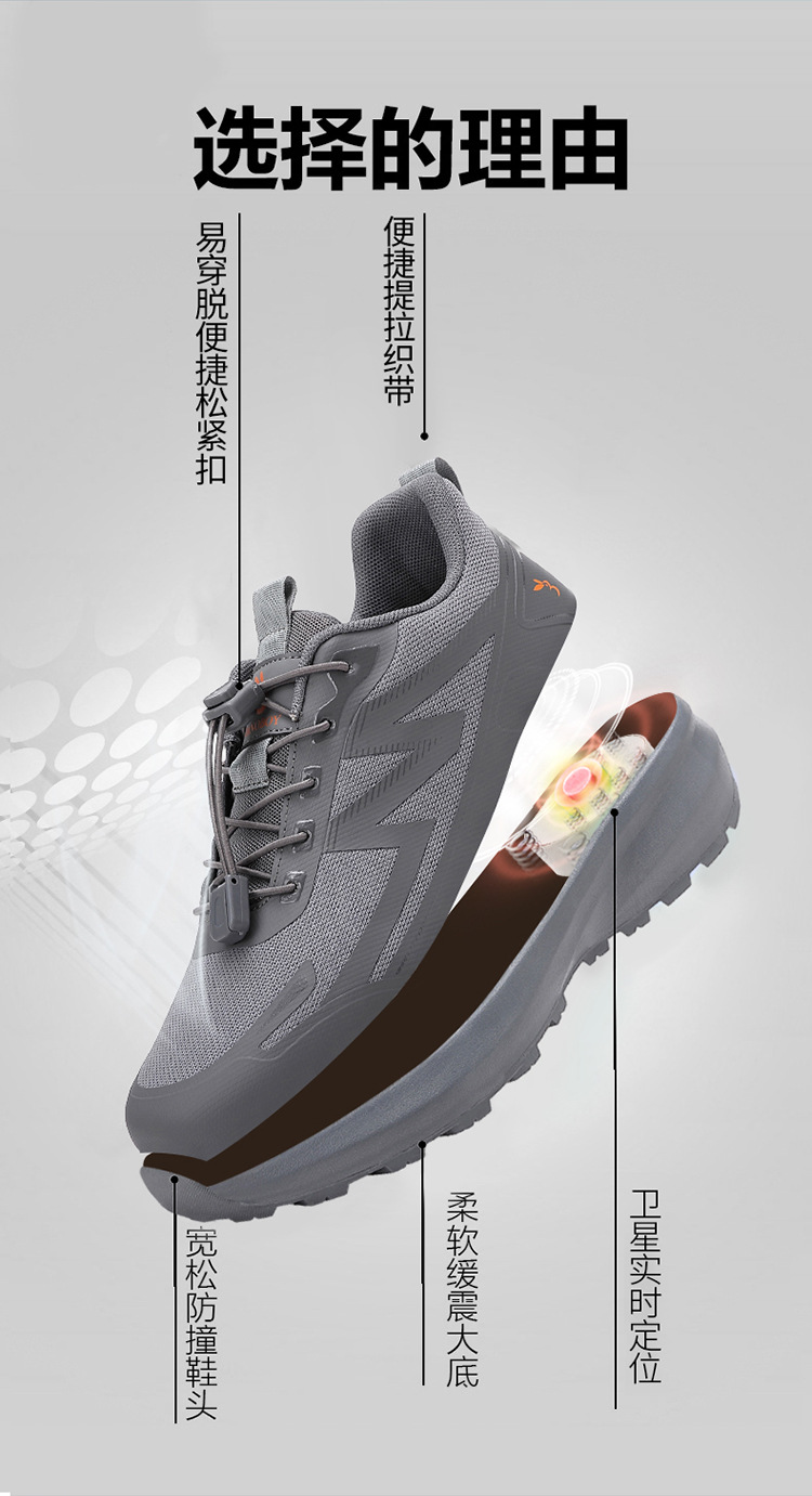 Locator for the Elderly to Prevent Loss, Anti-Slip Shoe Tracker, Anti-Loss Device, Gps with Ultra-Long Standby Time for Tracking Shoes