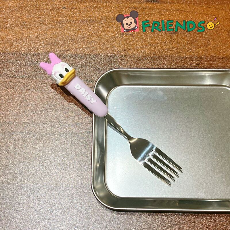 迪士妮联名不锈钢勺子叉子可爱史迪仔米奇创意勺子高颜值儿童汤勺|undefined