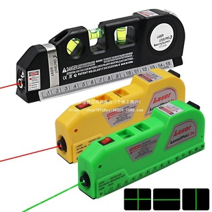 Portable Decoration Measurement Tool 4-in-1 Laser Level Laser Tape Measure with Infrared Small Level