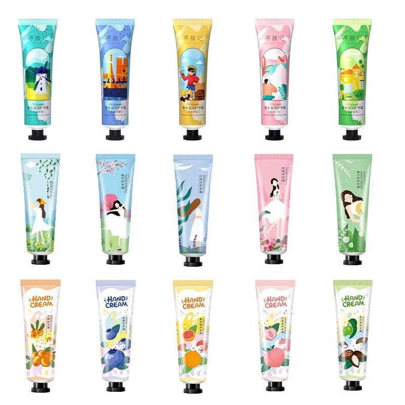 Gardenia Hand Cream Essential Oil Fragrance Hand Cream Vitamin E Hydrating Moisturizing Skin Perfume Hand Cream Set