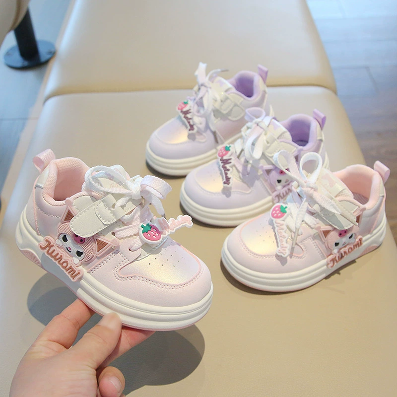Спортивная обувь для девочек 2025 весна и осень новый детский повседневный кроссовок легкая маленькая девочка мультяшная обувь мягкая подошва детская обувь