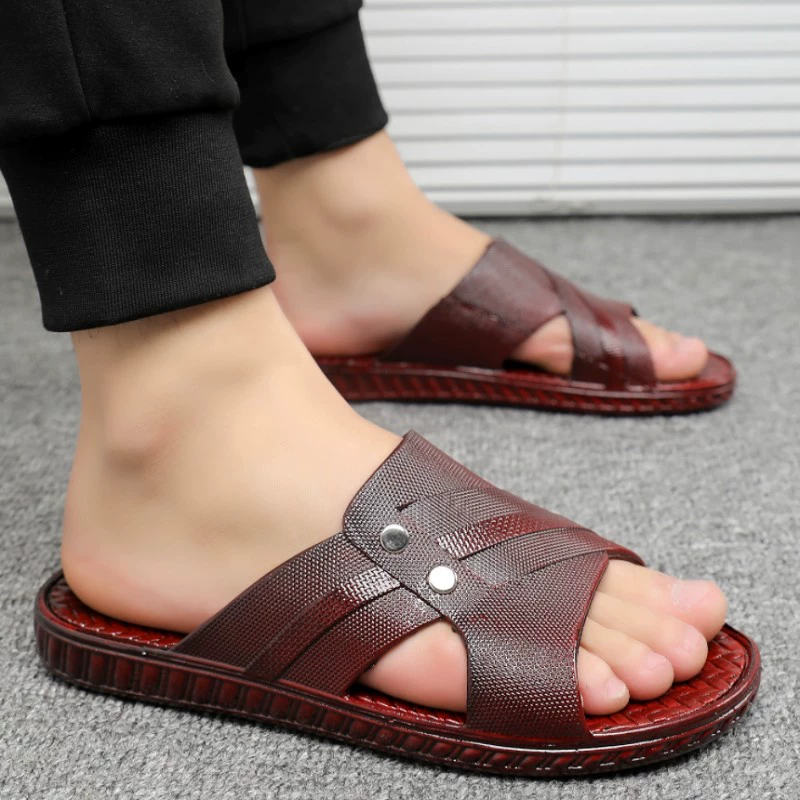 Одна часть бесплатной доставки для мужчин с толстой дном, противоскользящая, противоскользящая, износостойкая, износостойкая и износостойкая