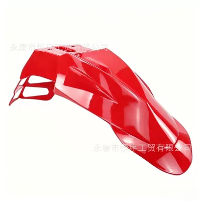 Universal Front Fender for Motorcycles and Off-Road Vehicles, Modified Ktm Front Fender, Crf Mudguard, Huayang Klx Front Mudguard (Motorcycle Fender) - red