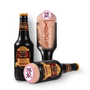 Luxury Fun Beer Airplane Cup Men's Manual Red Wine Bottle Masturbation Cup Famous Machine Inverted Mold Adult Fun Sex Products