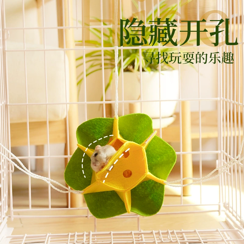 Ji Zai Zai подвесной коврик для домашних животных, коврик для хомяка, планер, спальный мешок, летний топ с золотым медведем, дышащий гамак, оптовая продажа