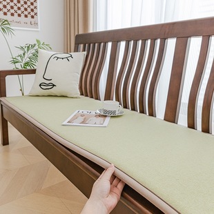Solid Wood Sofa Cushion, Old-Fashioned Chinese Style Non-Slip Cushion, Long Cushion, Bay Window Cushion, Kaba Seat, Wooden Bench