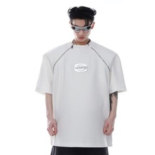 短袖时尚潮牌潮新款宽松型男圆领ins城市风貌青春流行夏季印花T恤