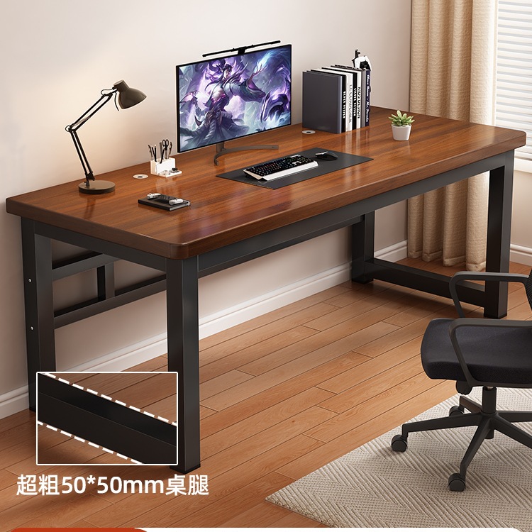 Solid Wood Computer Desk Home Desk Bedroom E-Sports Table Simple Office Desk Student Learning Writing Desk Gω
