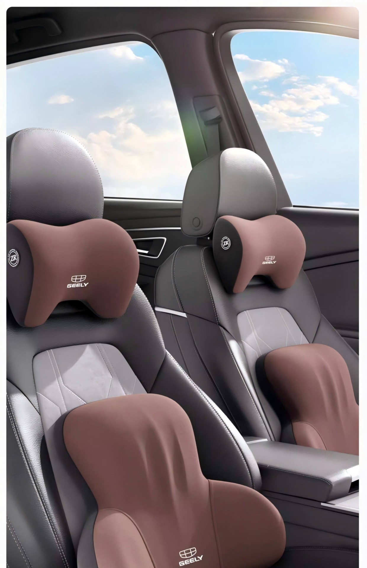 Geely car headrests for Xingrui, Xingyue L, Binyue, Cool, Emgrand, Vision, and Xingyuan, neck support pillows for car seats