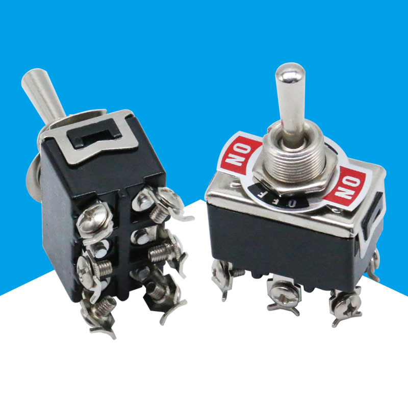 12MM钮子开关E-TEN1021摇臂拨动开关 2/3脚4脚6脚摇头摇臂开关