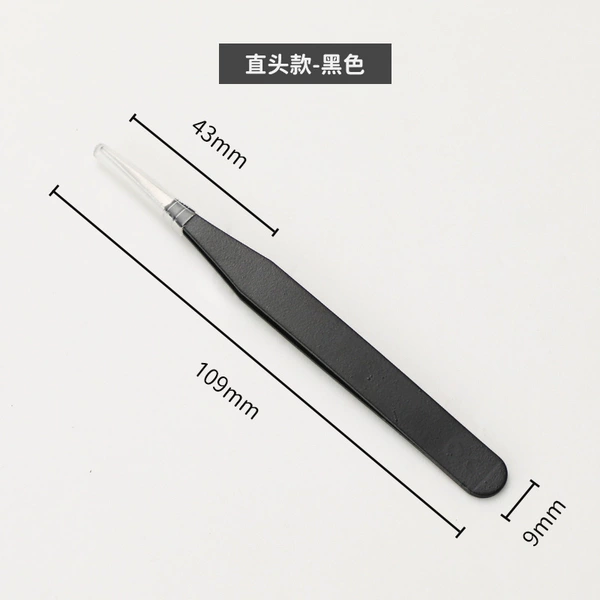 Black straight head