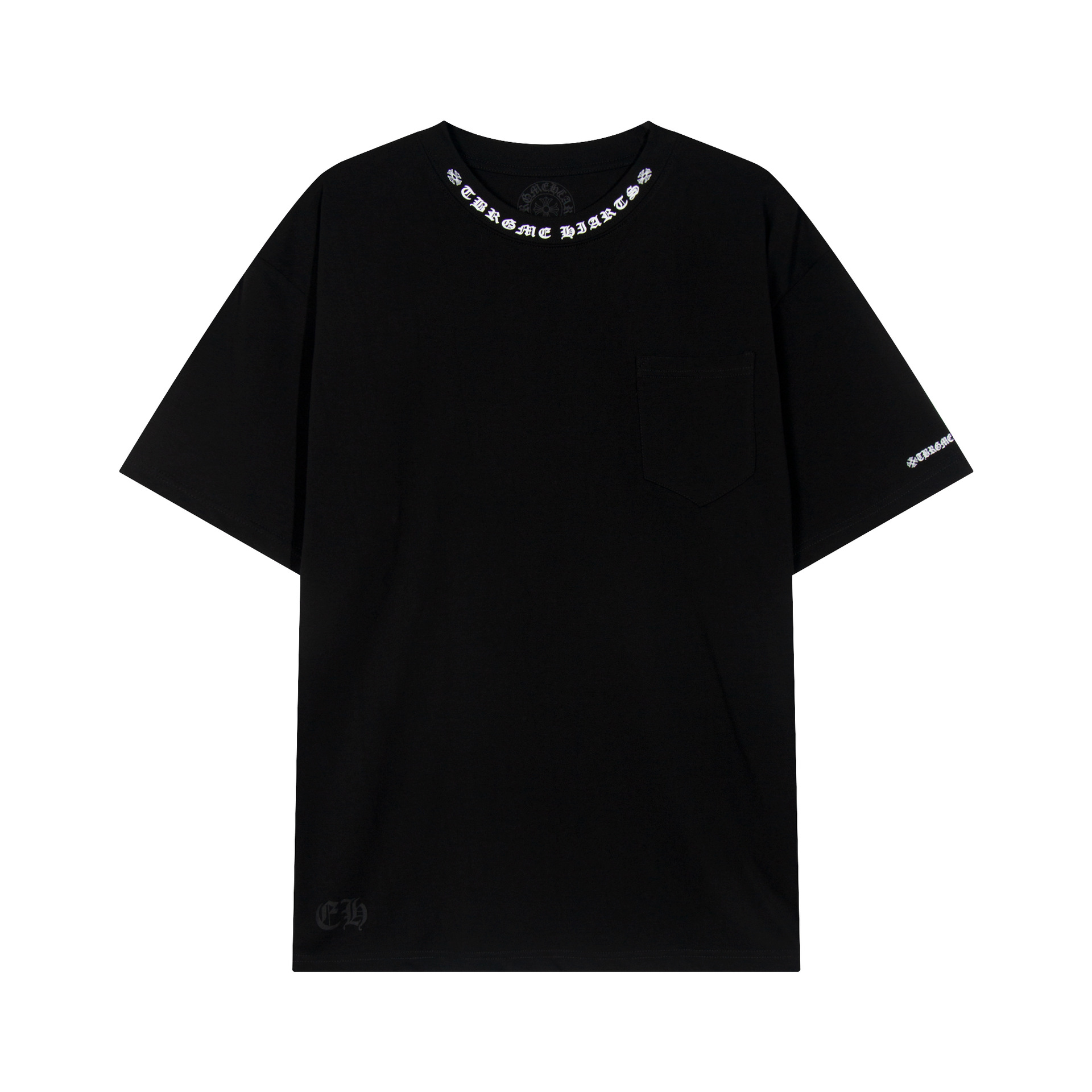 Chrome Heart 24 nuevo Crocodile de verano de moda europea y americana camiseta de manga corta para hombres y mujeres