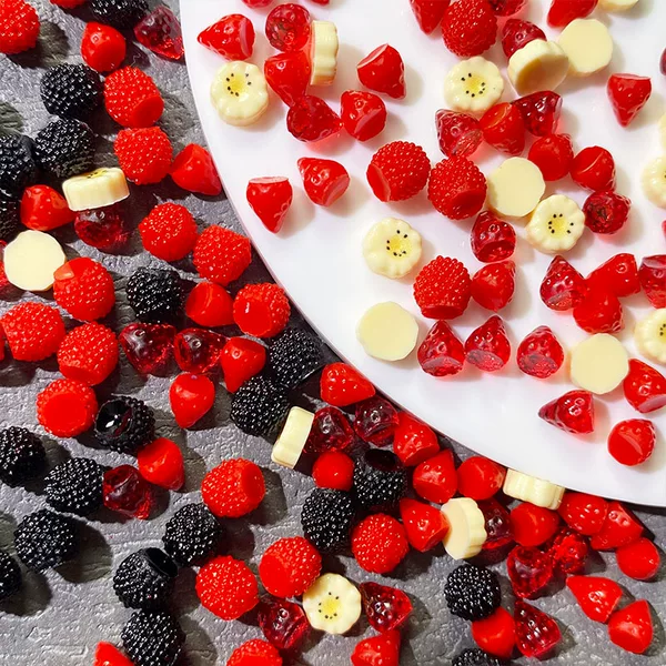 Super Mini Artificial Fruit Strawberry Mulberry DIY Cream Glue Stereo Food Toy Handmade Material Miniature Accessories Matchinging