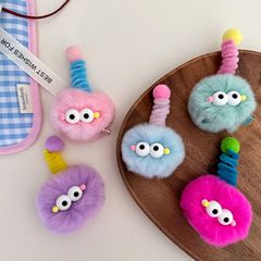 New Cute and Quirky Ugly Cute Monster Hair Clips with Pom-Pom, Twister Bar Hair Clips for Girls, Duck Bill Hair Clips