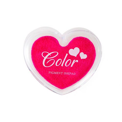 Colorful small love-shaped candy-colored ink pad, rubber stamp ink pad, engraving DIY seal stamp pad