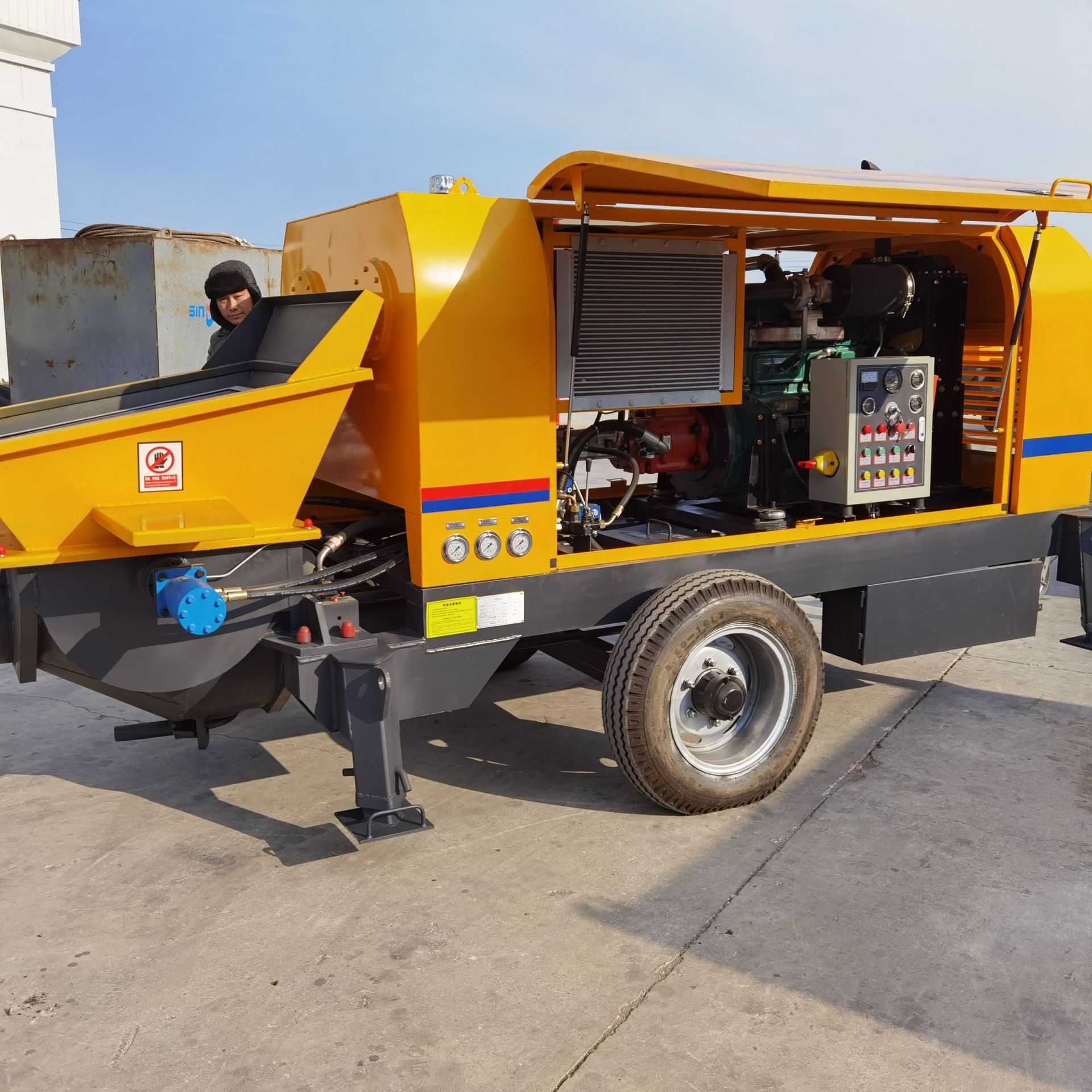 隧道用混凝土输送泵 细石混凝土拖泵 柴油机混凝土输送泵 砂浆泵