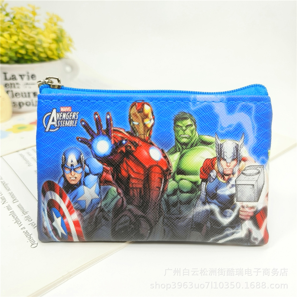 Bolso de la moneda de los niños de dibujos animados lindo niños y niñas monedero bolso de La Moneda bolso de la tarjeta de cremallera pequeña bolsa regalo del estudiante de la escuela primaria