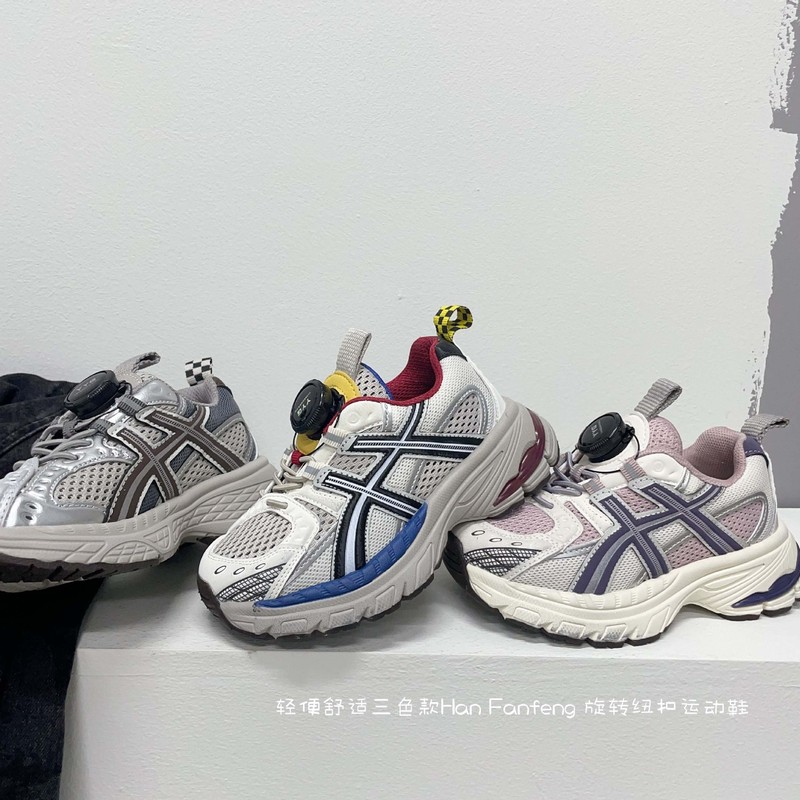 韓国風学生ファッション多用途クラシックスプライシング3色スポーツシューズ2025初秋回転ボタンシューズ|undefined