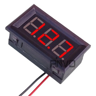 Водонепроницаемый 0,56 дюйма постоянного тока двухпроводной DV4.5-30V вольтметр светодиодный цифровой дисплей подключение обратная защита