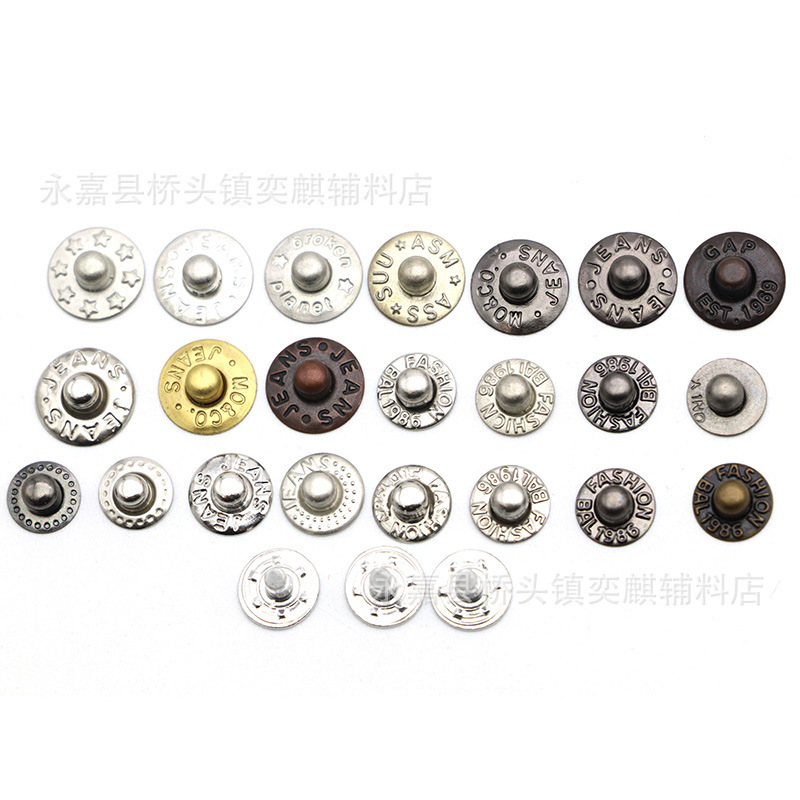 Manufacturer Wholesale Straw Hat Buttons, Clothing Accessories Rivets, Snap Buttons, Jeans Studs, Buttons