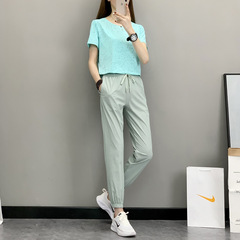 Soft and Comfortable Women's Loose and Slimming Running and Fitness Pants, Summer Thin and Quick-Drying Yoga Pants for Plus Size