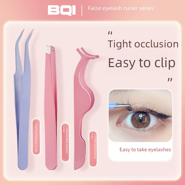 Strict Selection of BQI False Eyelash Tweezers Professional Grafting Full suit Tool for Beginners Eyelash Teachers
