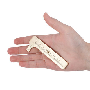 Wenwan copper caliper portable mini ruler brass flat mouth vernier caliper outdoor EDC tool