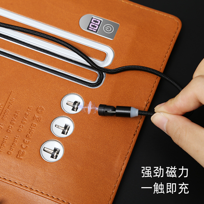 USB 플래시 드라이브가 포함된 레트로 번호 노트북 학생용 계좌부 모바일 파워뱅크 비즈니스 회의 노트패드가 포함된 두꺼워진 노트북