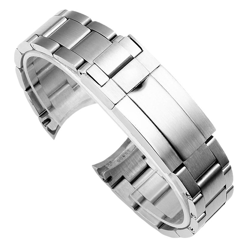 Water Ghost Series Special Stainless Steel Watch Strap Three Beads Diving Role Combination Security Buckle Solid Watch Strap 20 21m