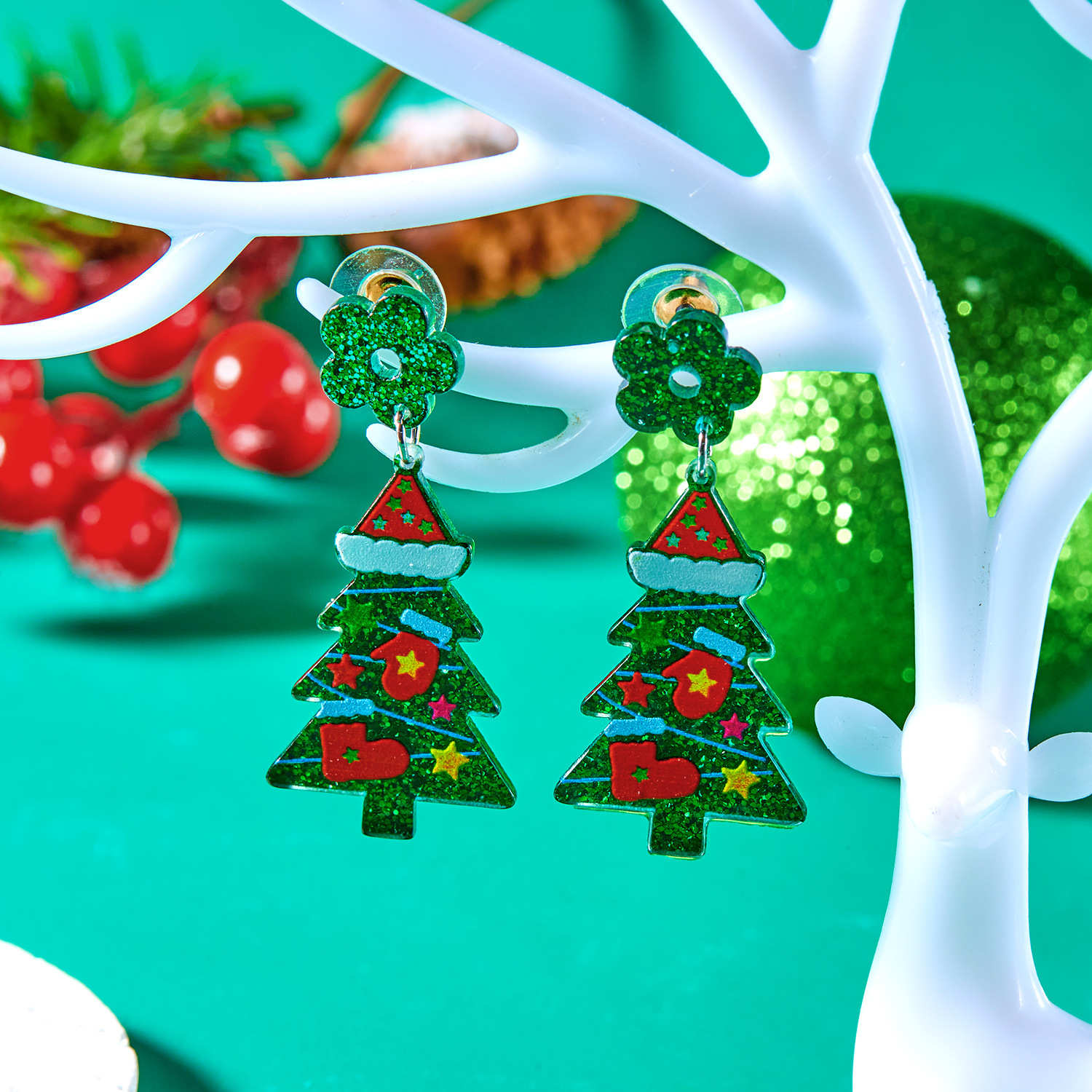 7g Weight Christmas Festival Women's Gender Cute Style Cute Drop Earrings 13