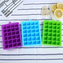 厂家现货24格冰格模具食品级硅胶模具多色家用正方块硅胶冰格
